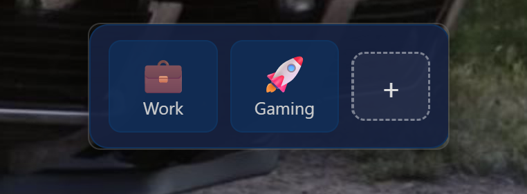 App Launcher widget running on a Windows desktop